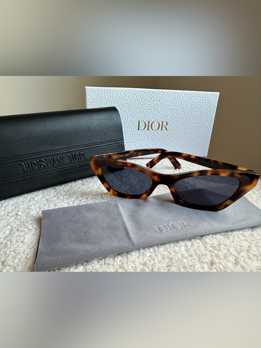 Dior Tortoiseshell Cat-Eye Sunglasses